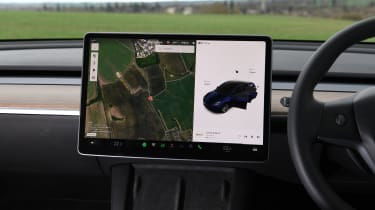 Tesla Model Y - infotainment screen (navigation)