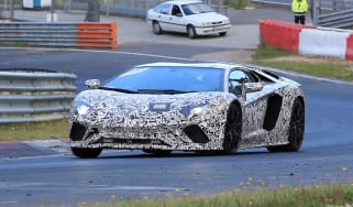 Lamborghini Aventador facelift spied 2