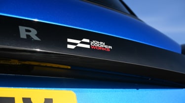 MINI John Cooper Works - rear JCW badge