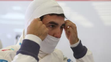Sergio Perez reflects after the first corner incident