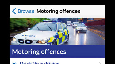 Motoring and The Law app