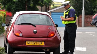 Police pulling over Ford Ka