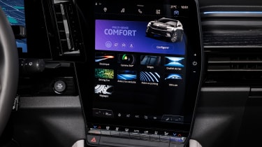Renault Espace SUV - infotainment screen (home screen)