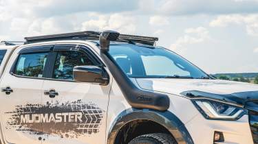 Muddied Isuzu D-Max Mudmaster - snorkel