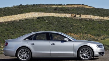 Audi A8 saloon profile