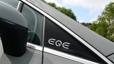 Mercedes EQE 300 - a-pillar badge