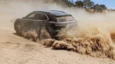  Porsche Cayenne Electric prototype - dust