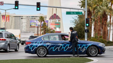 BMW 5 Series Personal CoPilot autonomous prototype  lights