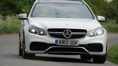 Mercedes E63 AMG estate front tracking