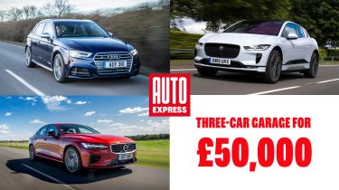 Three-car garage: Audi S3, Volvo S60 and Jaguar I-Price - header image