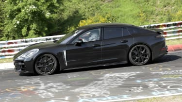 2024 Porsche Panamera at Nurburgring (camouflaged) - side action
