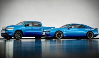 Dodge Ram and Charger with Viper GTS livery