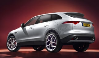 Jaguar F-Pace SUV Auto Express rendering - rear