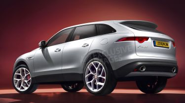 Jaguar F-Pace SUV Auto Express rendering - rear