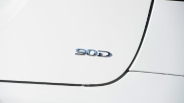 Tesla Model X - rear &#039;90D&#039; badge