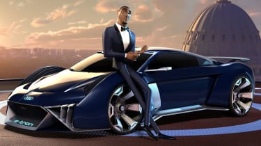 Audi RSQ e-tron Concept spies in disguise