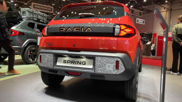 Dacia Spring on Geneva Motor Show stand - rear