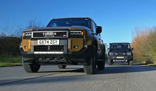 Toyota Land Cruiser and Ineos Grenadier - front tracking