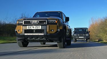 Toyota Land Cruiser and Ineos Grenadier - front tracking