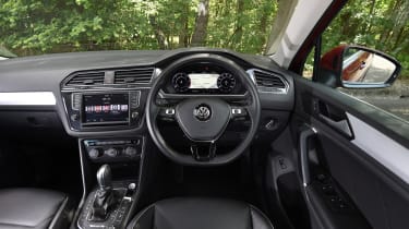 Mazda CX-5 vs Skoda Kodiaq vs VW Tiguan - Volkswagen Tiguan steering wheel