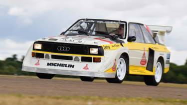 Audi Quattro Rally car - front action