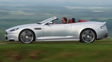 Aston Martin DBS Volante convertible profile