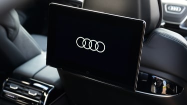 Audi A8 vs Mercedes S Class - Audi rear screen