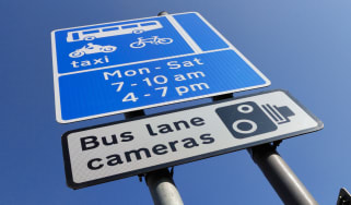 Bus lane sign