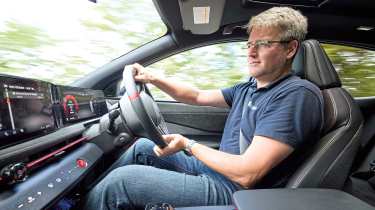 Alexander Bernt driving the Nissan Ariya e-4ORCE Nismo