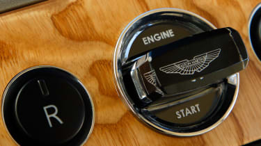 Aston Martin Rapide hatchback interior detail