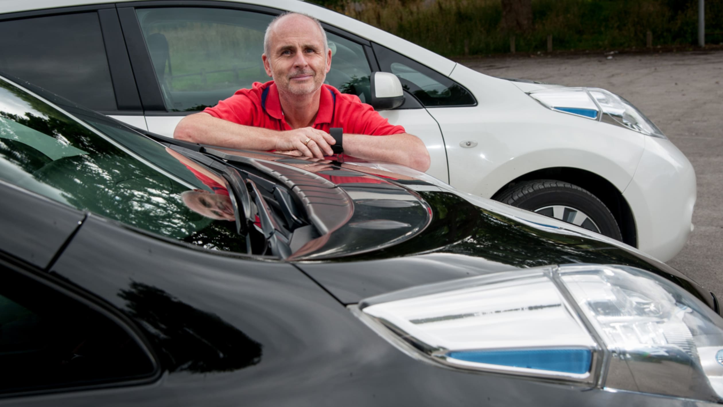 Electric car driving school learning to drive in an EV pictures