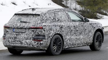 Audi Q6 e-tron - camouflaged rear tracking