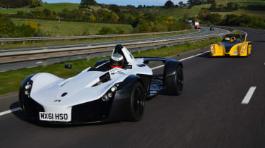 BAC Mono and Radical SR3 SL front tracking