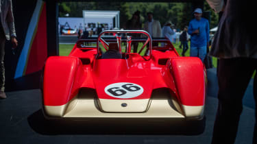 Lotus Type 66 Monterey Car Week head on
