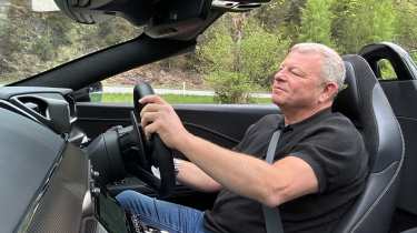 Steve Sutcliffe driving the Aston Martin Vantage Roadster