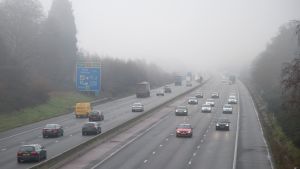 Motorway driving fog