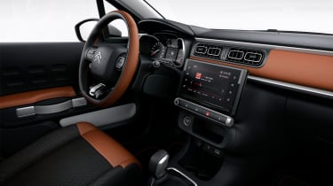 Citroen C3 2016 - interior brown 2