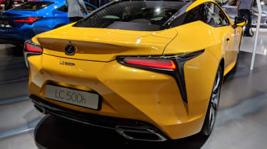 Lexus LC Limited Edition yellow rear