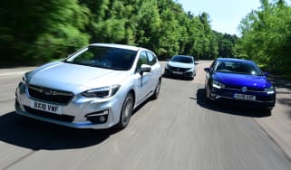 Subaru Impreza vs Volkswagen Golf vs Honda Civic