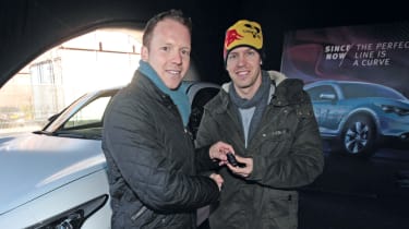 Jack Rix and Sebastian Vettel