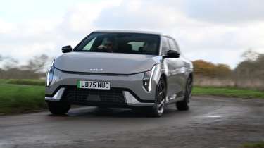 Kia EV4 - front cornering 