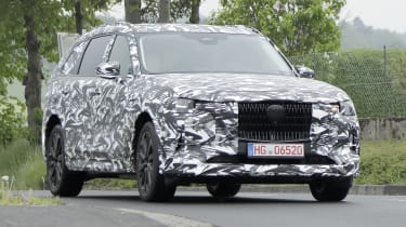 Mazda CX-80 (camouflaged test car) - front