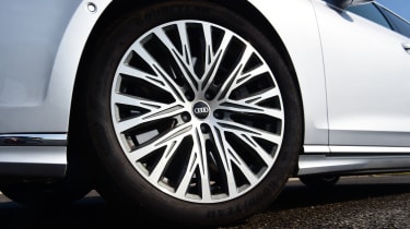 Audi A8 vs Mercedes S Class - Audi front n/s wheel