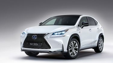 Lexus NX revealed white front