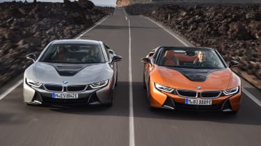 BMW i8 and i8 Roadster - front