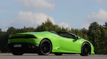 Lamborghini Huracan Spyder UK - rear quarter