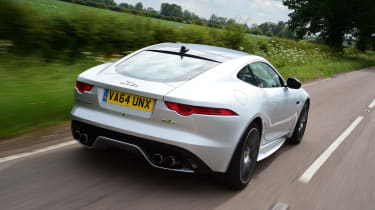 Jaguar F-Type R AWD Coupe - rear tracking