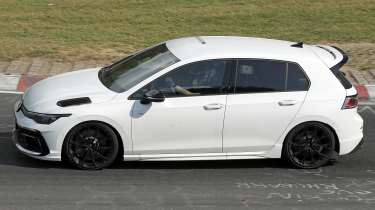 VW Golf R spy shot - side profile