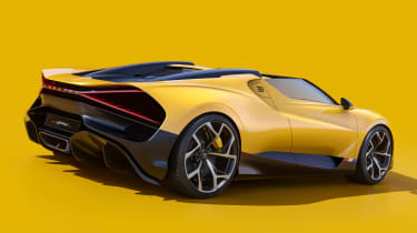 Bugatti W16 Mistral - rear yellow