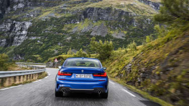 BMW 3 Series - blue full rear